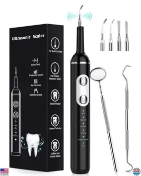 Brand Nature Nerds Wd-jy-w001 Dental Cleaning Kit - Plaque Remover Led Light 5 Modes 4 Heads Rechargeable