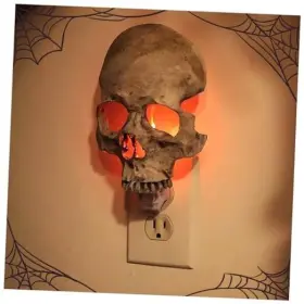 FBA3-SKULL CHEFENSTY Human Light Night Halloween