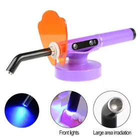 Ly Ly-a108c Dental Wireless 5w Led Resin Curing Light 4 Working Modes 800-2400mw/cm2 Purple