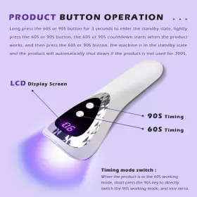 313115972927 SMALLSHS Wireless Cordless Handheld Led Uv Nail #3