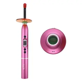 Tulip St-led4-pnk Pink Cordless Dental 4 Led Curing Light 1200 Mw/cm 430-485nm Stainless Steel