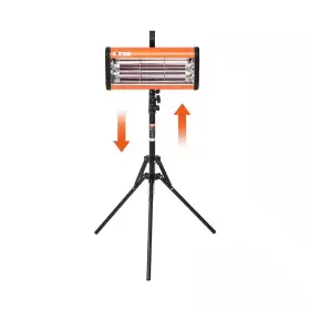 Vevor 313105423477 Infrared Curing Lamp 2000-watt Timing Auto Heating Car Light With Bracket