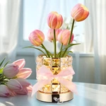Flower Led Tulip Cordless Night Light Dimmable Crystal Base With Usb Charge. Fixed Price $45.99.