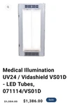 Uv 24 Vitasheild Dental Light Qty 2 Used Model 071114/vs01d. Fixed Price $800.00.