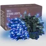 Dazzle Bright 33ft 100 Led Christmas String Lights Indoor Outdoor Waterproof Blu. Fixed Price $23.98.