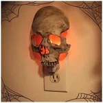 Chefensty Human Skull Light Night Light,halloween Light,2023 New Gray. Fixed Price $17.50.