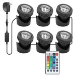 Colored Pond Lights With Timer, Rgb Fountain Ip68 Waterproof Ligh.... Fixed Price $107.89.